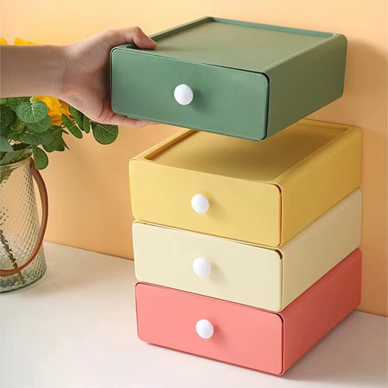 Single Desk Drawer Storage Box, Desktop Stacked Storage Box, Suitable for Desk, Stationery, Sundry, Storage Supplies