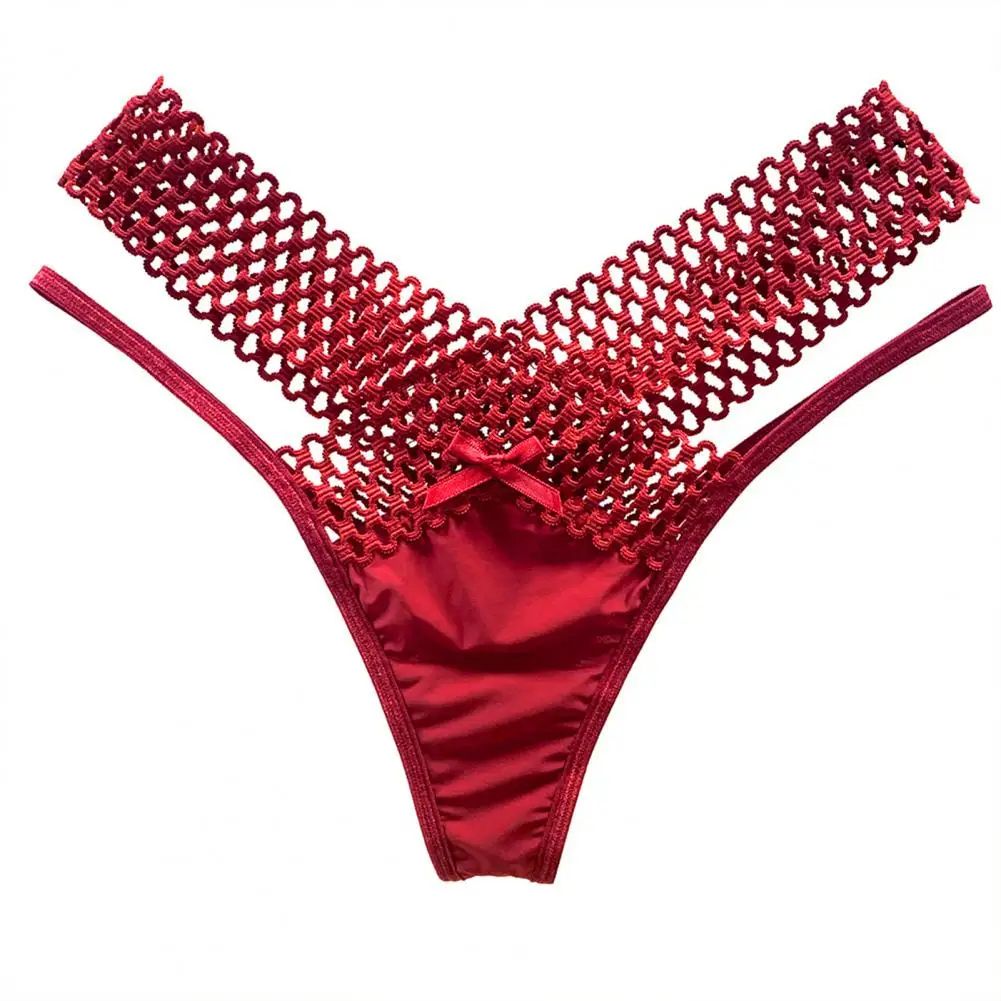 French Strappy Womens Mesh Thong Low Rise Sheer Lingerie