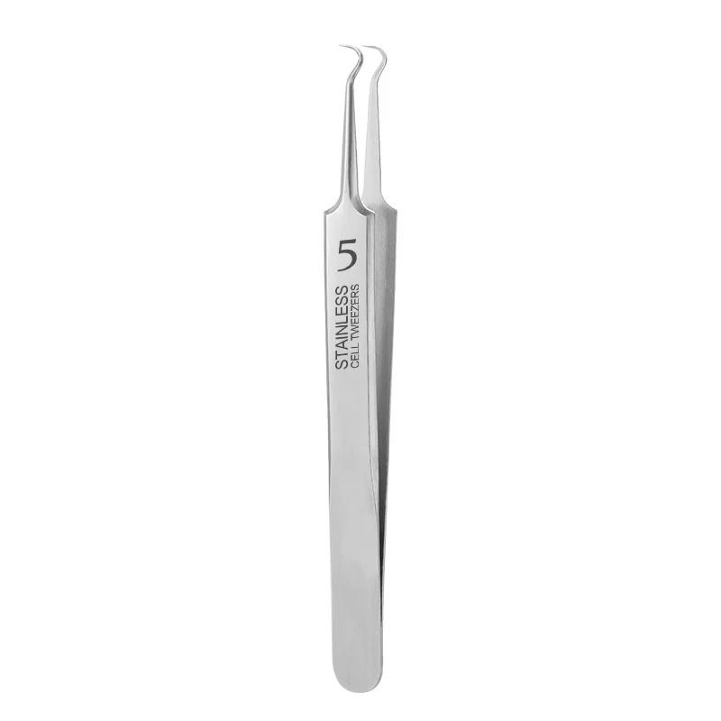 Precision Stainless Steel Blackhead and Acne Removal Tweezers