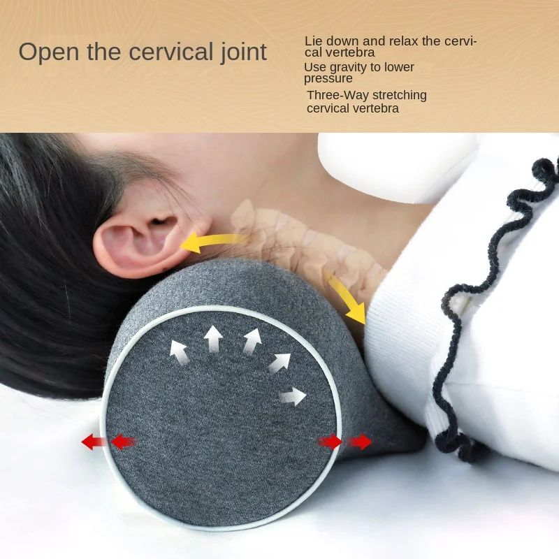 ErgoRelief Cervical Neck Traction Pillow for Spinal Alignment & Pain Relief