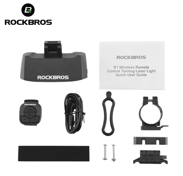 ROCKBROS Wireless Bike Tail Light USB Rechargeable Waterproof Rear Lamp with Remote Turn Signals