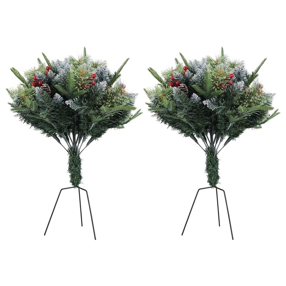 Lighted Christmas Tree, Artificial Xmas Tree with LED Beads, Indoor & Outdoor Holiday Decor