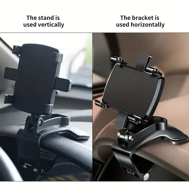 Professional 360 Rotating Dashboard Phone Mount and Universal GPS Navigation Bracket