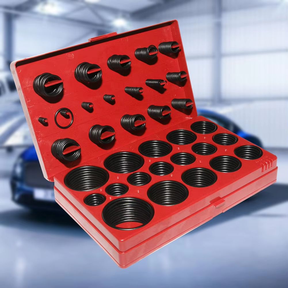 Car O-Ring Seal Assortment Kit Universal Auto O-Shape Sealing Rings for Garage and Plumbing