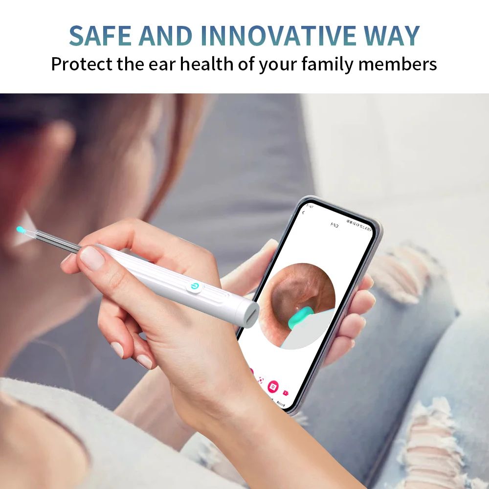 Smart Visual Ear Cleaner with Camera and 6 LED Lights Earpick