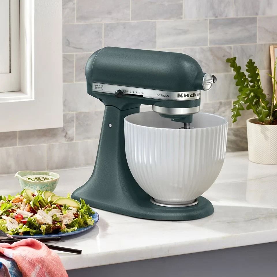 KitchenAid Ceramic Bowl, Classic Column Design, Hearth & Hand by Magnolia, Mixer Bowl