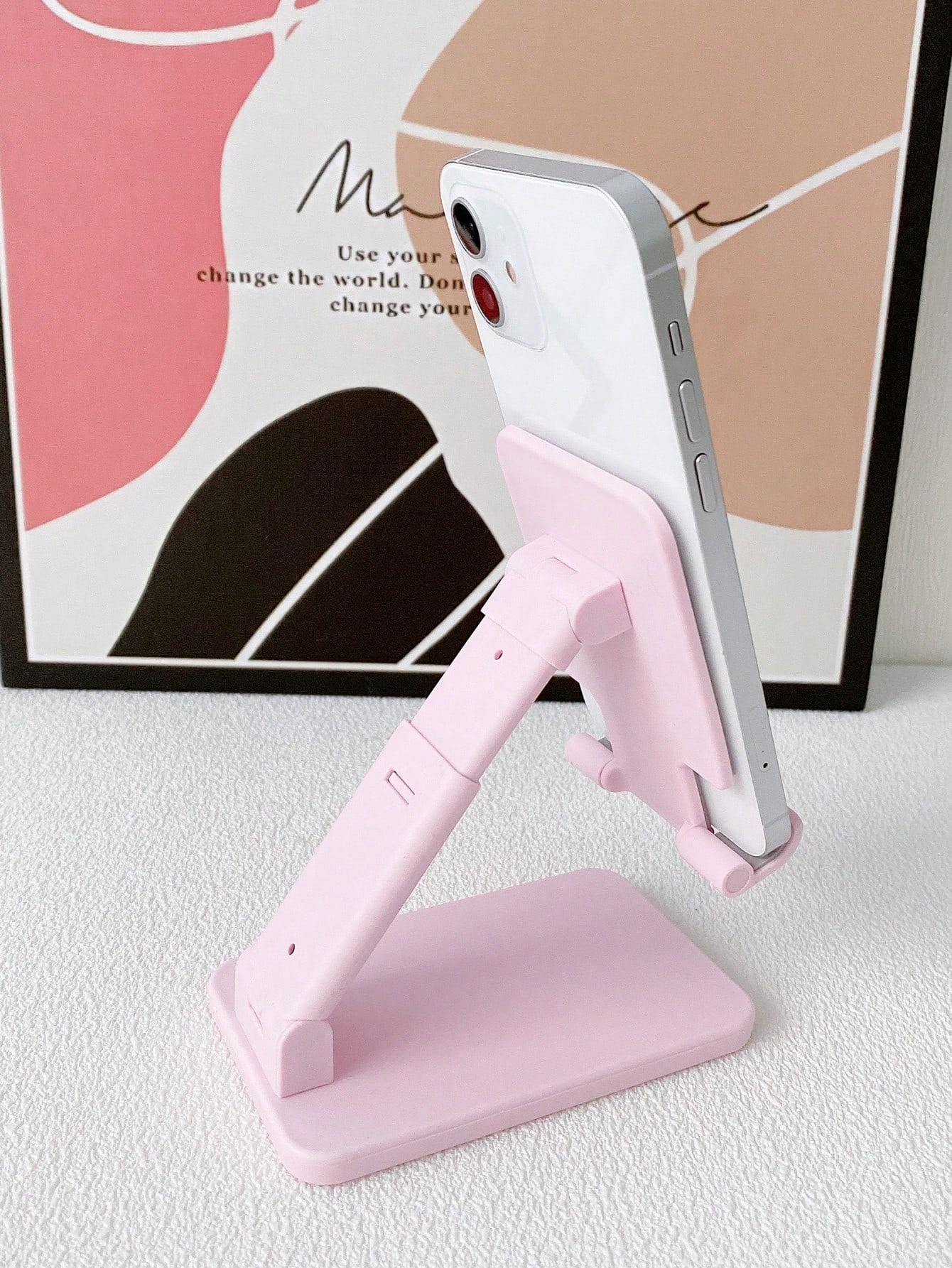 FlexView Adjustable Tablet Stand for Desk and Bed Foldable Phone Holder