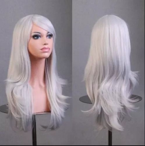 Long Curly Fashion Wig (70cm) – Wavy Anime Cosplay Costume Party Hair for Women & Girls