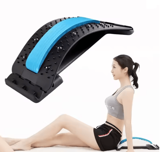 FlexRelief Back Stretcher Lumbar Support and Spine Massager