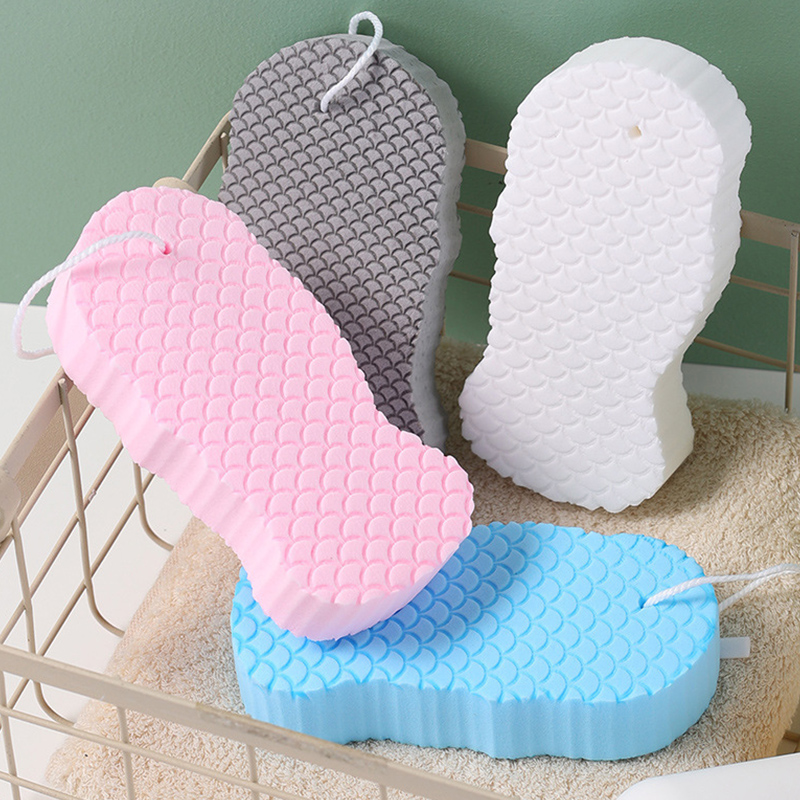 Soft Bath Sponge, Body Scrub Brush, Wisp Massage, Exfoliating Skin Scrubber, Relaxing Shower Washcloth