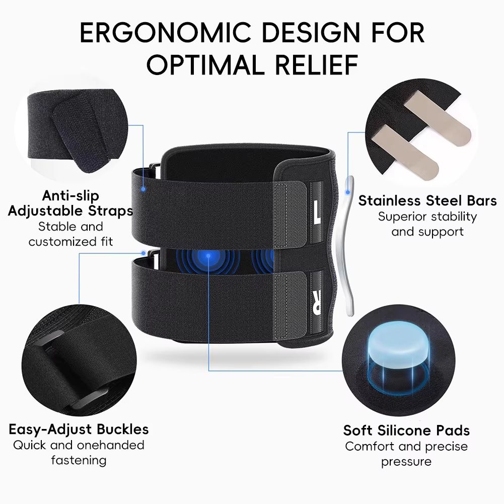 Adjustable Sciatica Pain Relief Brace with Dual Pressure Pads Targeted Compression
