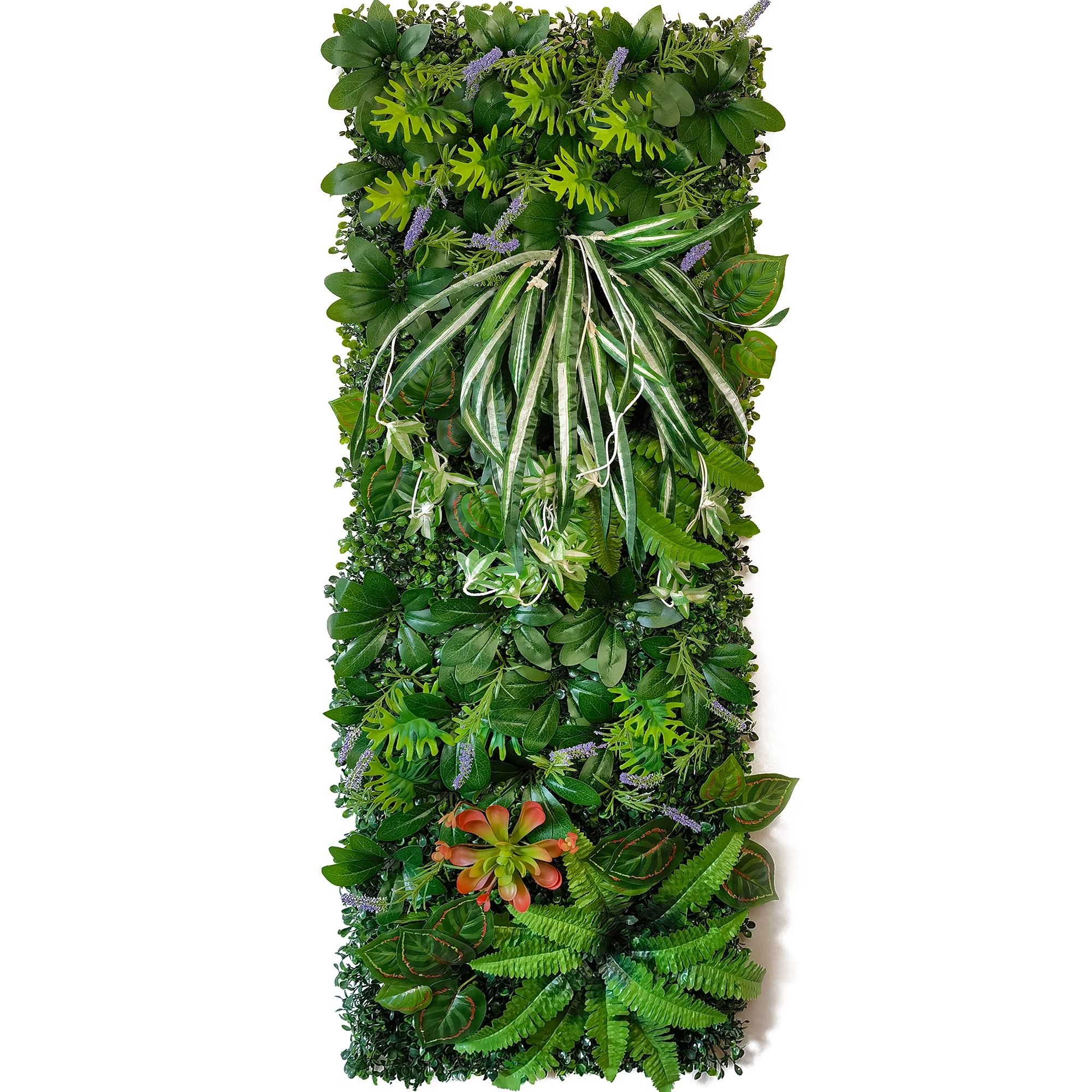 Botanical Subtropical Wall Panel | High-Density Vertical Greenery | Executive Studio & Wedding Sanctuary Decor