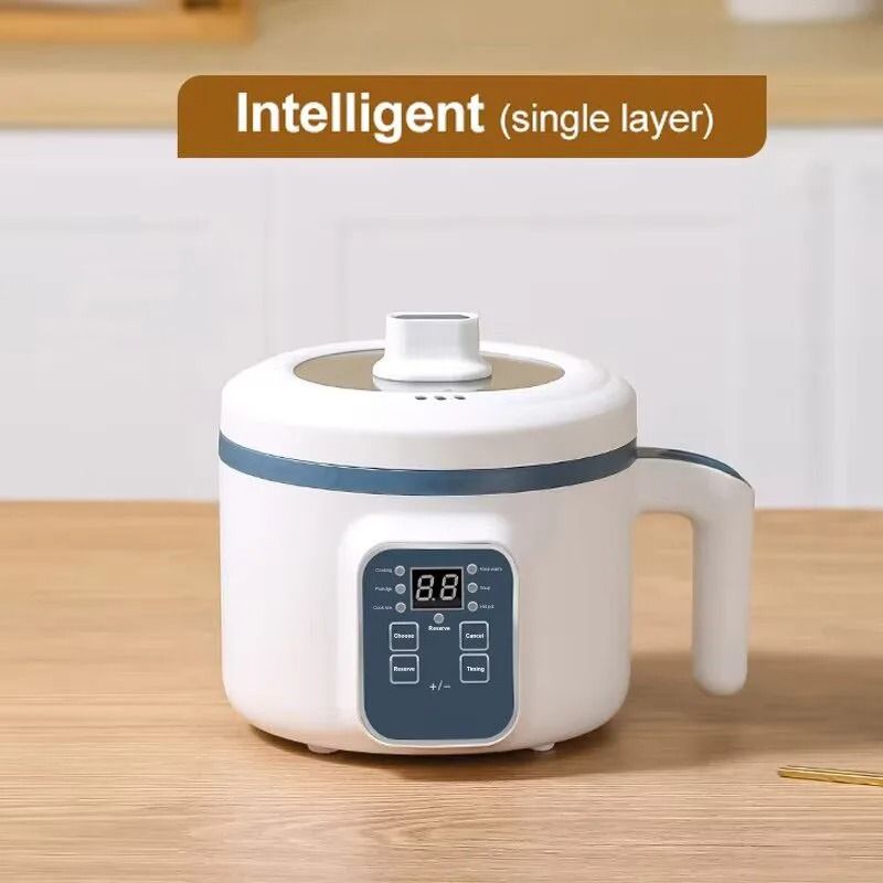 Double-Layer Mini Electric Rice and Steam Cooker