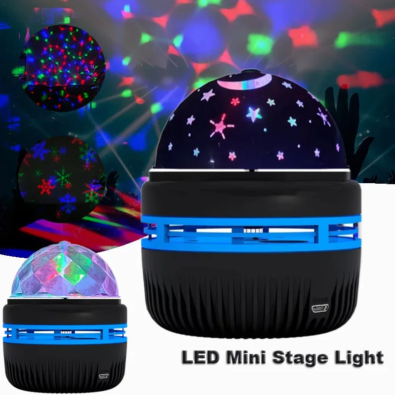 RGB Magic Ball Stage Light, Star Galaxy Projector Night Light, Colorful Sky Display for Gaming Rooms, Christmas Decor