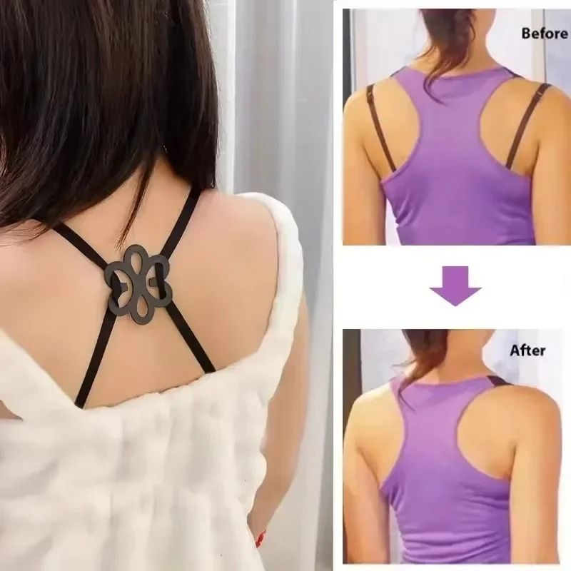 Flower Bra Strap Concealer Clips 20 Piece Set Non Slip Back Strap Holder