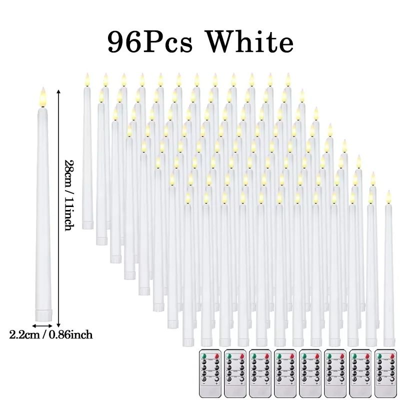 Flameless LED Taper Candles | Battery Operated Flickering Faux Candles