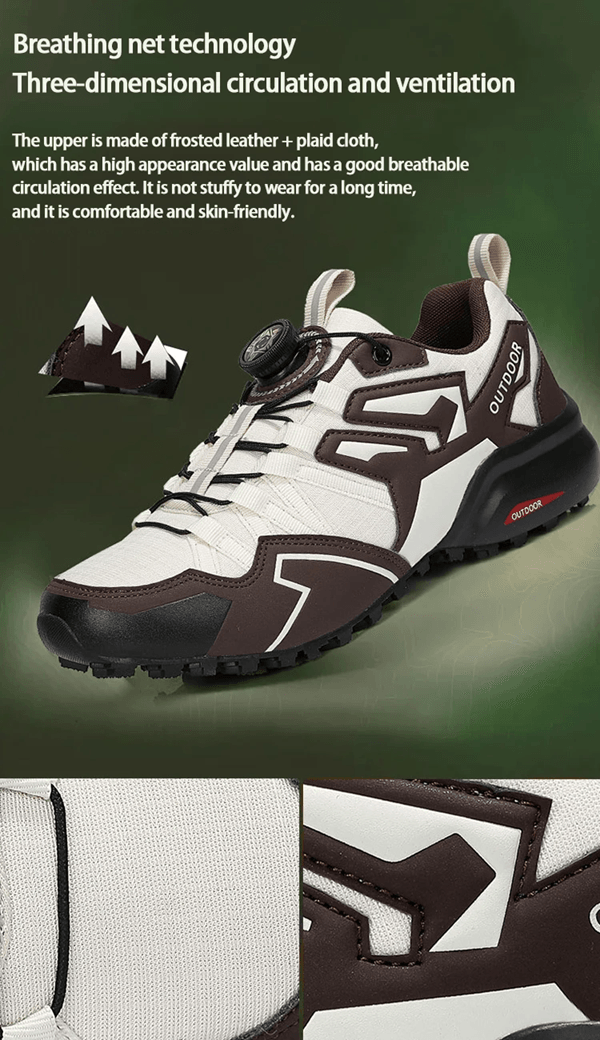 TrailForge Mens Hiking Sneakers for Trekking and Cycling Performance