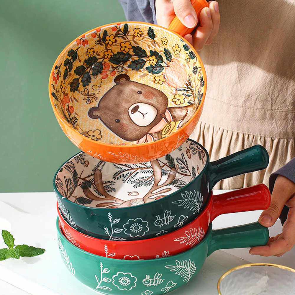 Single Handle Baking Bowl