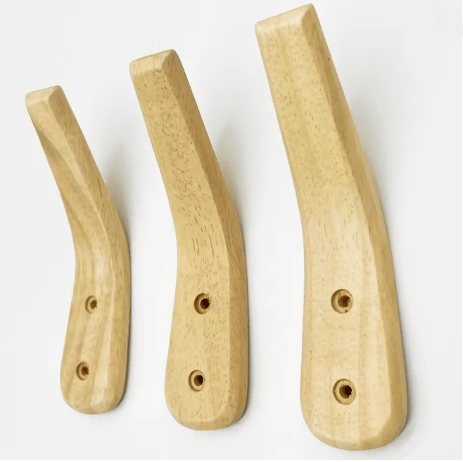Solid Wood Wall Hook Coat Rack Key and Door Hanger