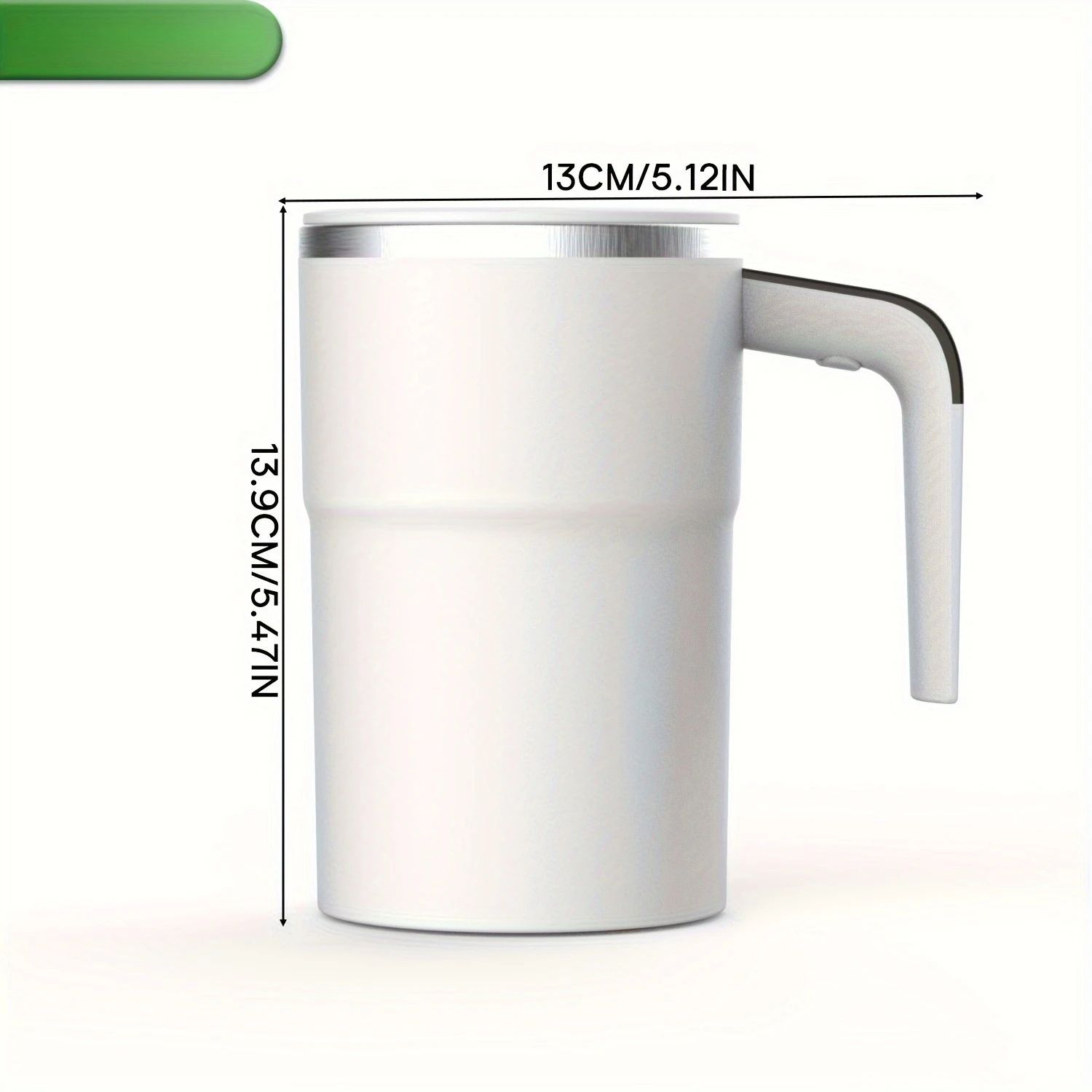 380ml USB Rechargeable Self-Stirring Mug with Temperature Display & IP67 Waterproof Design