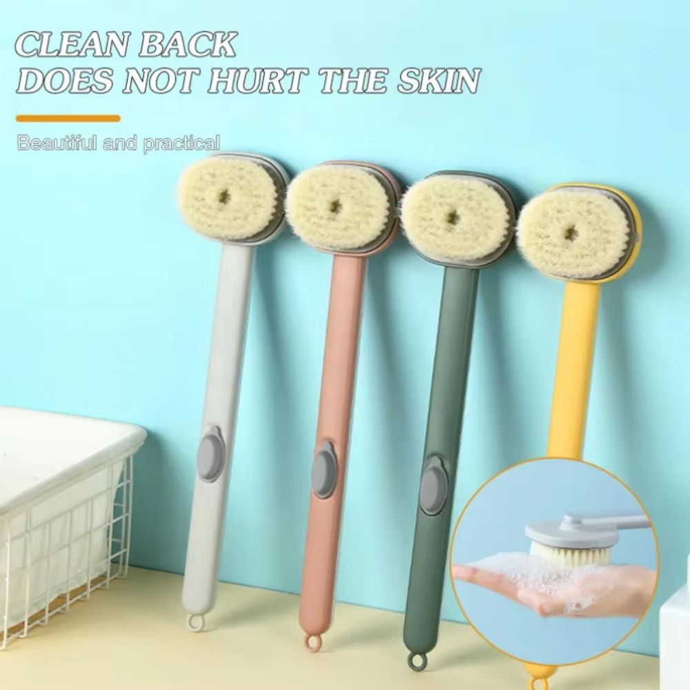 Long-Handle Bath Body Brush for Deep Cleansing and Exfoliation