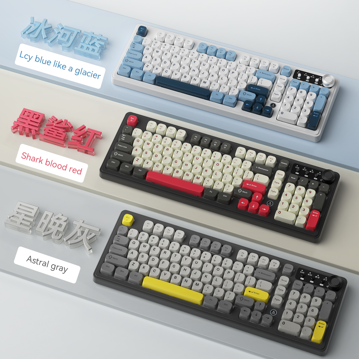 Long Battery Life Mechanical Feel RGB Wired Keyboard with Ergonomics