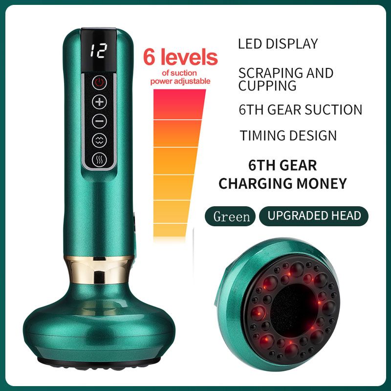 Electric Cupping Therapy & Gua Sha Massager – Infrared Body Slimming & Cellulite Relief Device