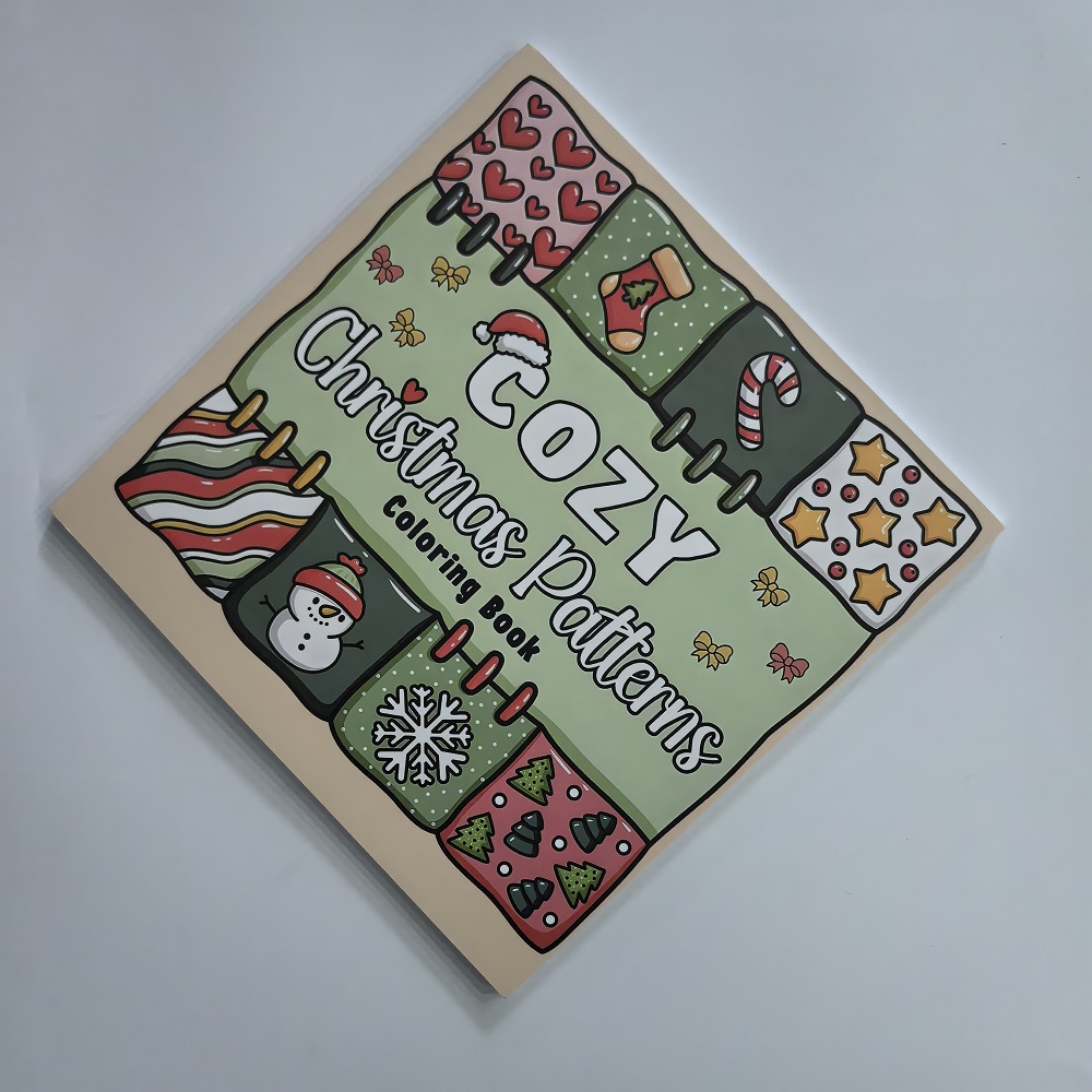 Christmas Coloring Book for Adults and Kids, Stress Relief Art Therapy, Perfect Gift for Holiday Parties and Birthdays