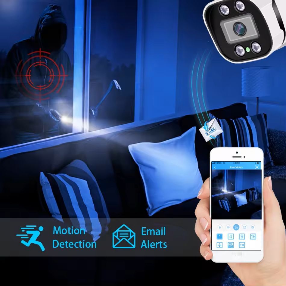 4K PoE Bullet Security Camera with Night Vision and Audio – 8MP IP66 Waterproof