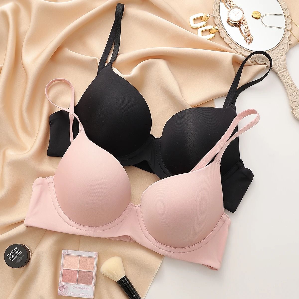 Seamless Cotton Push Up Bra