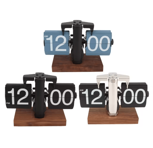 TimeFlip Aesthetic Digital Down Clock with Large Display & Auto Time Adjustment