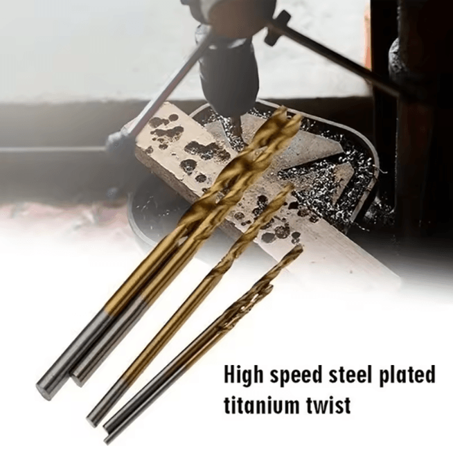 ProCore Titanium Drill Bit Set HSS High Speed Steel Precision Bits