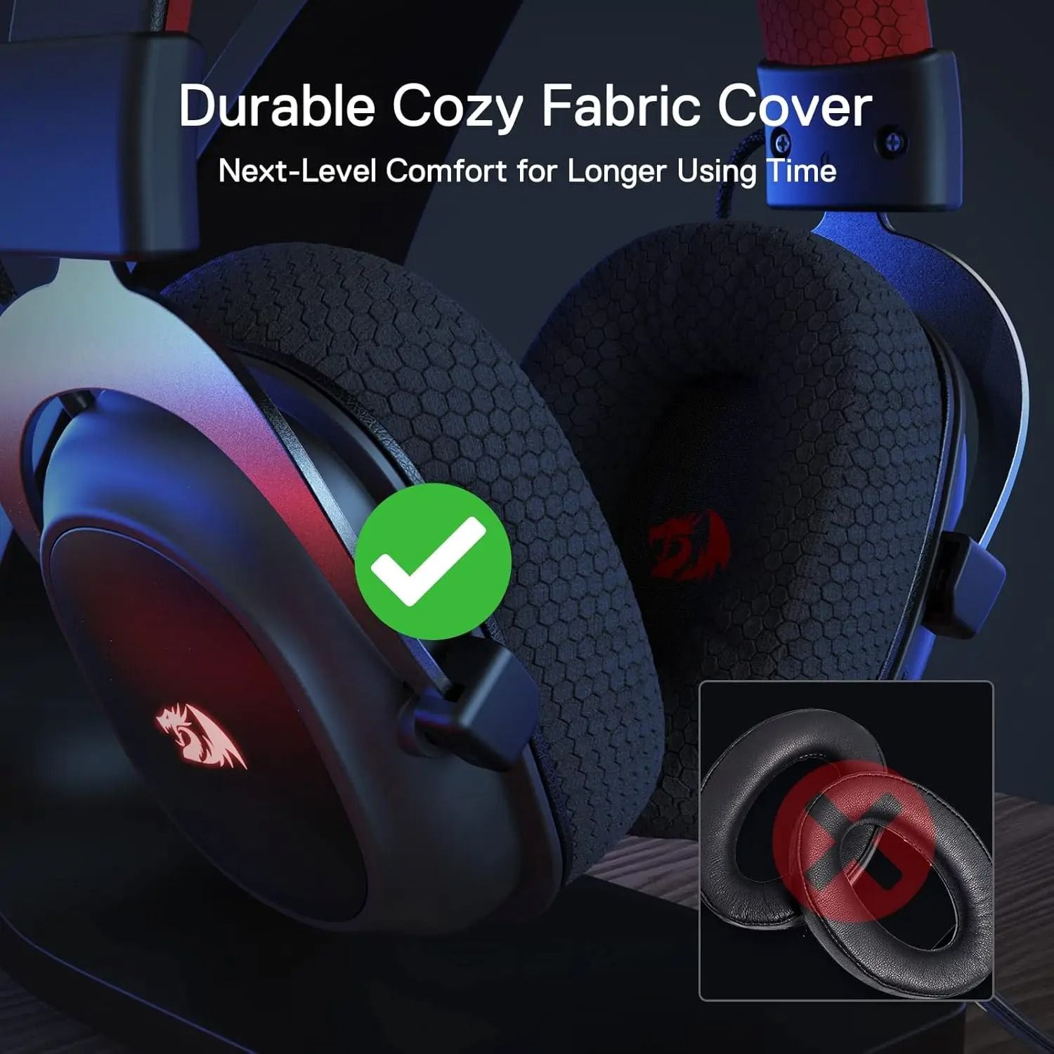 RGB Wireless Gaming Headset – 7.1 Surround Sound 53mm Audio Drivers