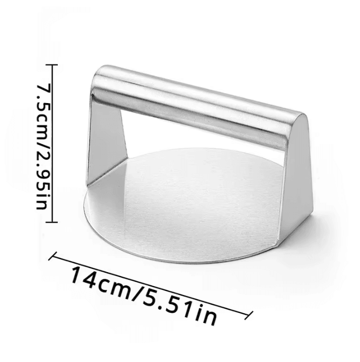 ProGrill Stainless Steel Smash Burger Press – Heavy-Duty Hamburger Patty Press Mold