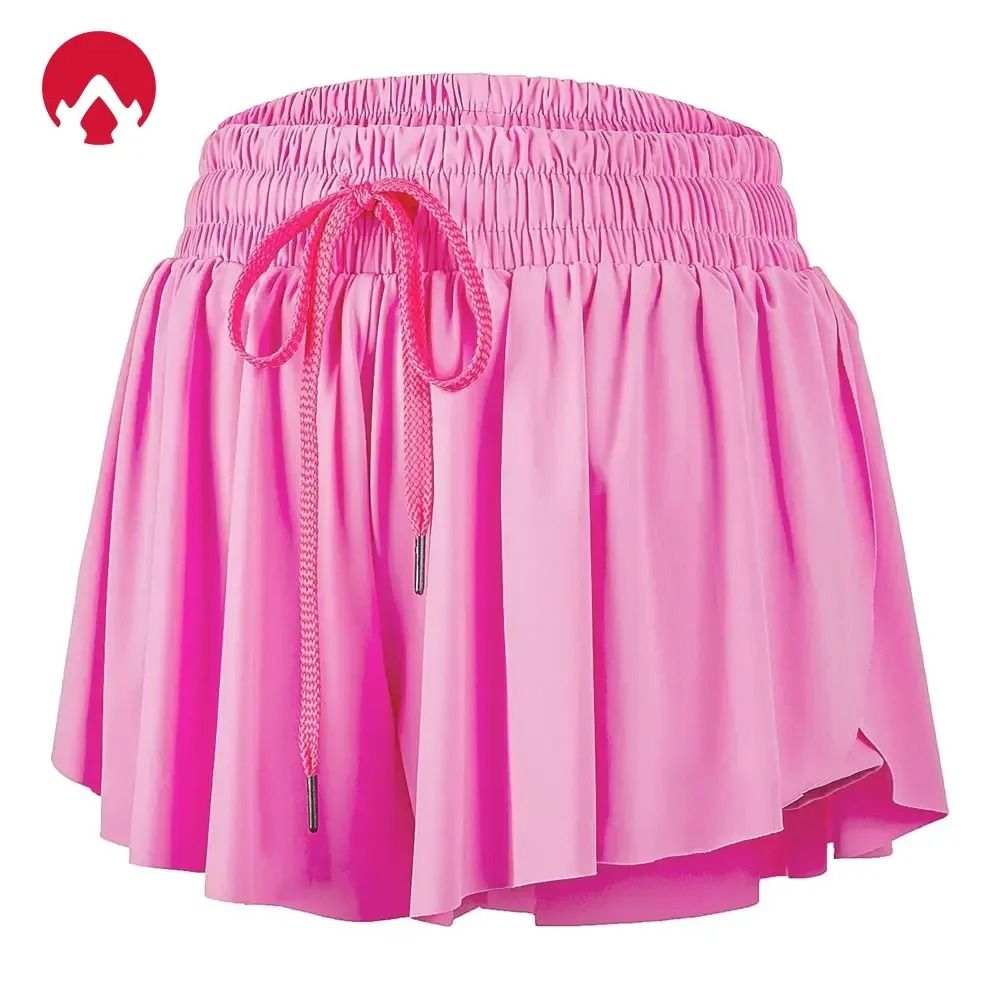 Womens Two in One Flowy Athletic Skort Shorts for Gym Yoga and Casual Wear