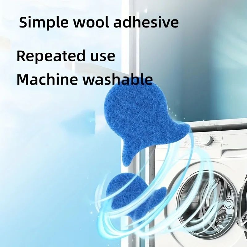 Washing Machine Lint Remover Reusable Adhesive Pet Hair Catcher (5-Pack)