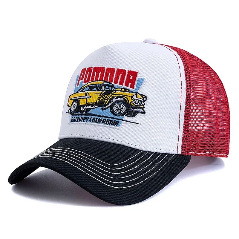Big Truck Embroidered Mesh Trucker Hat – Adjustable Summer Fishing Snapback Cap