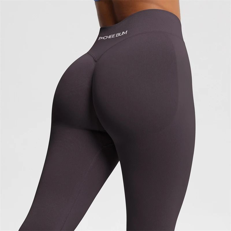 2025 Bum Shaping Leggings Seamless Low Waist Ribbed Gym Pants