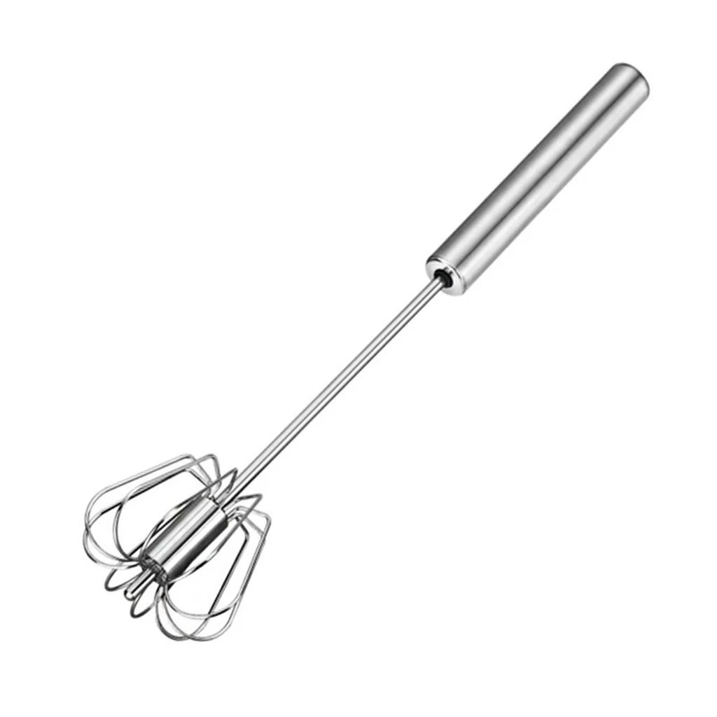 Semi Automatic Mixer Whisk Egg Beater Stainless Steel Manual Hand Mixer