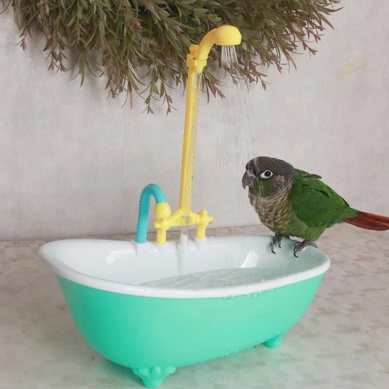 Automatic Parrot Bird Bath Shower