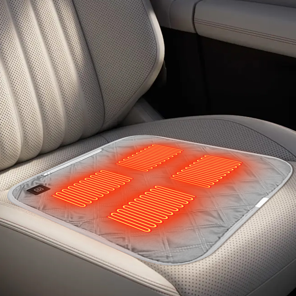 Winter Warm Seat Pad, Electric Heated Seat Cushion USB Power, Outdoor Camping Seat Cushion for Stadium