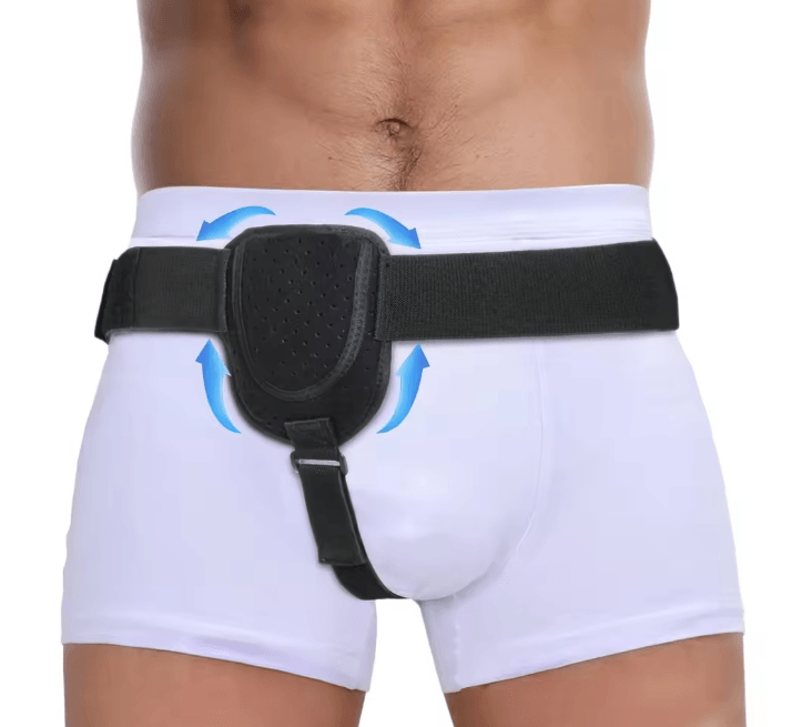 Adjustable Groin Support Belt with Compression Pads for Men and Women