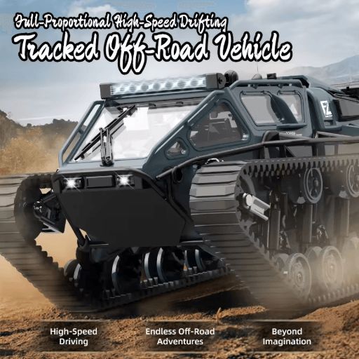 JJRC C8812 RC Tracked Tank LED Light Simulation Remote Control Off Road Vehicle