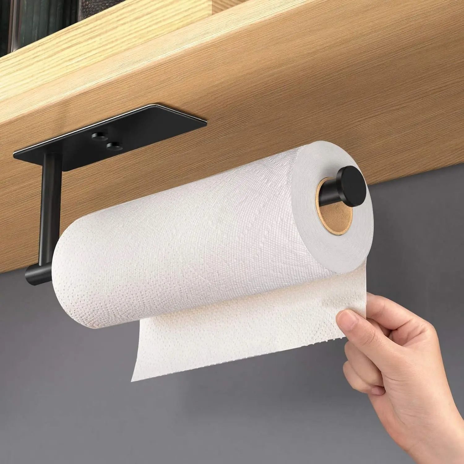 Adhesive Multi-Purpose Tissue & Paper Towel Holder
