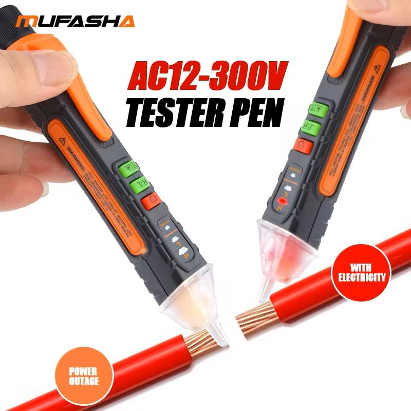 Non-Contact Voltage Detector Pen AC Tester 12–1000V