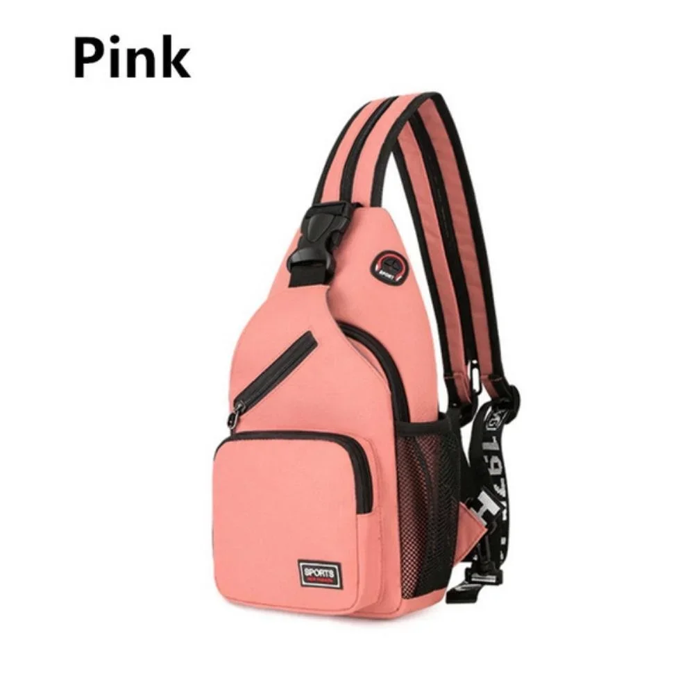Multi-functional Men's and Women's, KISMIS Messenger Shoulder, Travel Backpack, Chest Bag with Headphone Hole