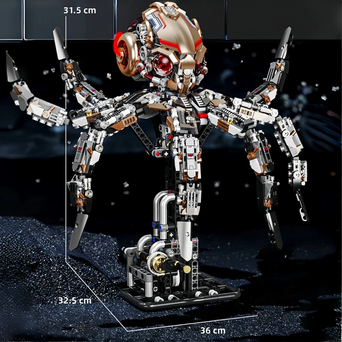 866PCS Mechanical Dragonfly Building Blocks STEM Construction Kit
