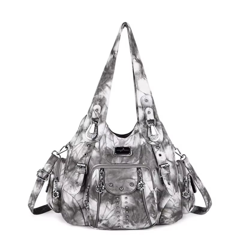 Angelkiss PU Leather Women's Handbag Shoulder Bag Large Fashion Satchel