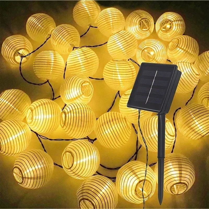 Solar Lantern String Lights – Waterproof Outdoor Fairy Lights for Garden & Patio