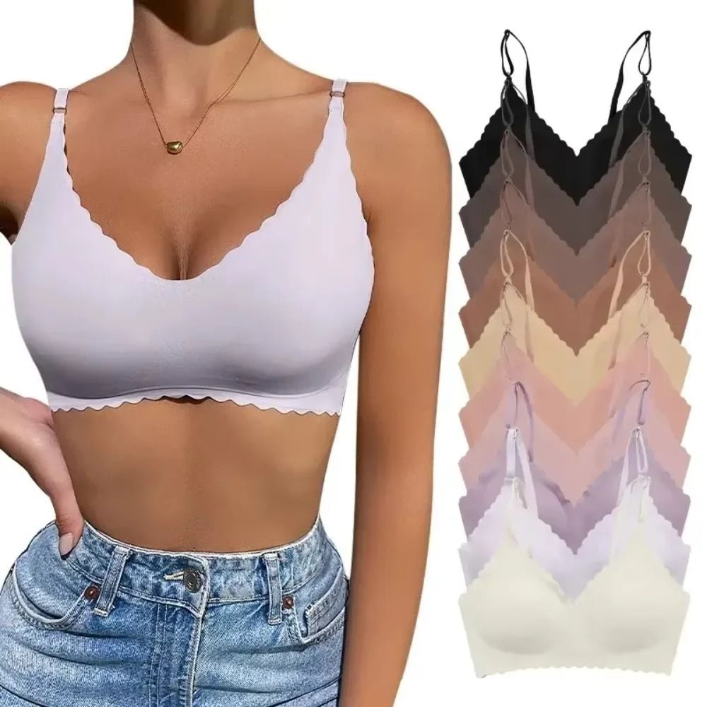SilkAir Ice Silk Wireless Bra Seamless Padded Comfort